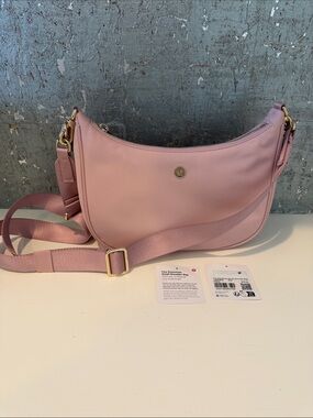 Lululemon City Essentials Small Shoulder Crossbody Bag Light Pink
